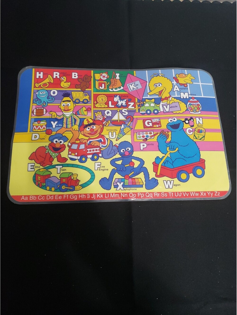 Sesame Street Place Mat Plastic Vintage 2000